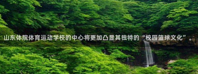 哈哈体育下载：山东体院体育运动学校的中心将更加凸显其独特的“校园篮球文化”。